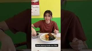 Kawai diajak makan nasi Padang #nasipadang #kawaii #cewekjepang