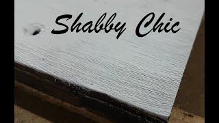 Vintage Shabby chic look make yourself / make new wood look old