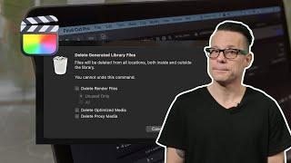 How to reclaim disk drive space taken up by Final Cut Pro libraries