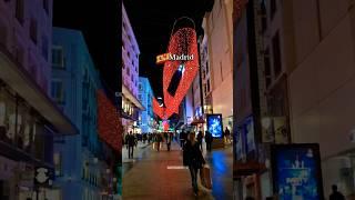 CHRISTMAS ️in MADRID 2024 - Nightlife in the Capital City of Spain #christmas #spain #travel #4k