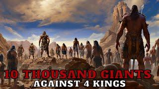 THE GREAT WAR IN THE DAYS OF ABRAHAM - 10000 GIANTS AGAINST 4 KINGS AND THEIR ARMIES.