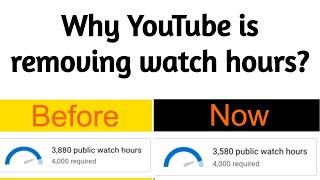 Why my YouTube watch hours decreasing? I find out cause behind youtube public watch hours decreasing