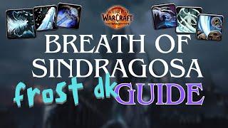 How to play Breath of Sindragosa Frost Death Knight / Frost DK guide 11.0.2 The War Within