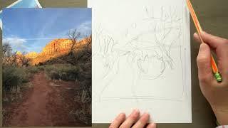 How to Draw a Path in a Landscape