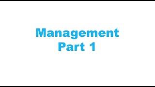 Project Management - part 1