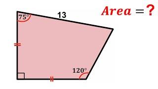 Can you find area of the Pink Quadrilateral? | (Nice Geometry problem) | #math #maths