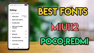 #MIUI12 #Fonts Best Fonts for Poco and Redmi Smartphones in MIUI12 (Malayalam)