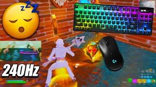 [1 HOUR] ASMR Fortnite Chill  RANKED Gameplay  Relaxing Keyboard Sounds  [240 FPS 4K]