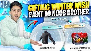 Noob Brother Ask Me For Winter Wish Event  Buying 10,000 Diamonds Got Bunny Mp40- Garena Free Fire
