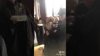 Chinese nun shaving head 69