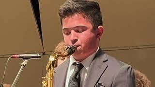 Cole Kahn, Tenor Saxophone Solo,  BHS Jazz Ensemble, Santa Cruz Jazz Fest 2024