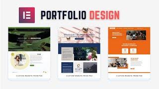 Elementor portfolio section design | elementor tips and tricks