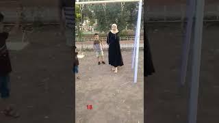 hijabi sexy girl playing #hijab #desi #belly #bikini #shortsvideo