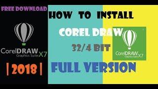 How to Install Corel Draw X7 full version 32/64 Bit on your pc I 2018 I