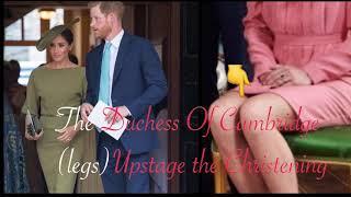 Sips tea The Duchess Of Cambridge Upstage Baby Archie christening with her LEGS was it deliberate