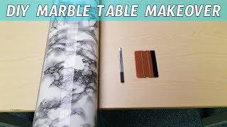 DIY Marble Table Wrap with perfect corners