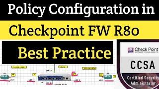 Day 04 | Policy Configuration & Rules Setup in Checkpoint firewall R80
