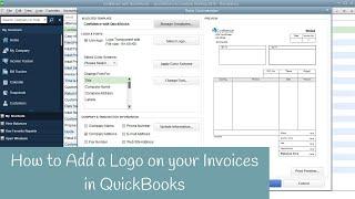 How to add a logo to your invoice in QuickBooks