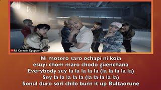 BTS - FIRE (LETRA FACIL /FACIL PRONUNCIACION)