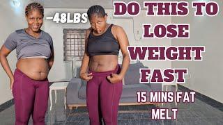 Do This to start losing weight at home/ Indoor Fat Burning Workouts  No Equipment/ Sweaty 