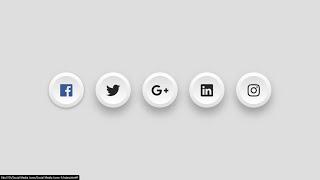 Social Media Icons using HTML CSS | how to add social media icons in html css