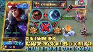 SUN NEW META BUILD WAR AXE & BERSEKER FURY | DAMAGE OP PARAH, MUSUH SEKALI HIT AUTO SEKARAT - MLBB