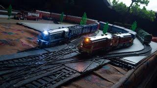 Centy toy 8×Passenger Coach pull by 2×Locomotive || At the end Train got fire  #train #centytoy