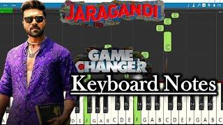 Jaragandi Song Keyboard Notes | Thaman S | Ram Charan | Shankar | Game Changer