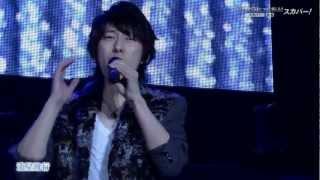 Hatano Wataru - "Ryuusei Hikou" and "Blue Water" live 2012 (English subs)