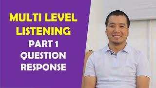 Multi level testiga tayyorlanish. Listening part 1. #multilevel