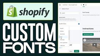 How To Add Custom Fonts To Shopify - Full Tutorial