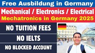 Ausbildung Free in Mechanical / Electronics / Electrical / Mechatronics Engineering in Germany 2025