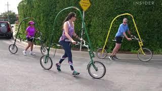 GlideCycle Weightless Run Bike with 11 Million Viral Views!   Allows People With Injuries to Run