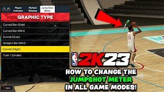 How To Change The Jumpshot Meter In ALL GAME MODES | NBA 2K23 How To change Jumpshot Meter