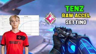 TenZ Raw Accel Settings in Valorant 2024 || raw accel settings for valorant