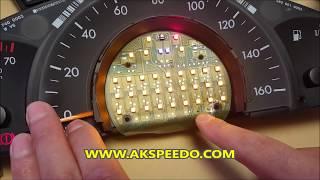 Mercedes C class W203 Speedometer LCD screen Back Light fault repair