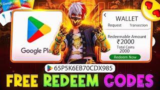 Free Redeem Code  Free Fire Redeem Code Today  2000₹/- Free Redeem Code #redeemcode