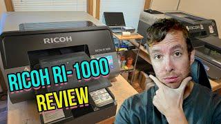 Real Life Experience RICOH Ri-1000 DTG Printer Review - Years of Workflow