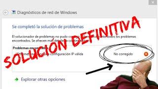 ETHERNET NO tiene una configuración ip válida. Solucion Definitiva  2023 (NO IPCONFIG)