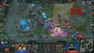 TSM vs Flyquest - Hauntzer tanks 31 tower shots in one teamfight  on Nautilus and still lives