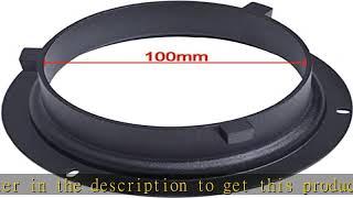 Fotoconic 135mm / 5.3 Inch Diameter Mounting Flange Speedring Ring Adapter for Flash Accessories Fi