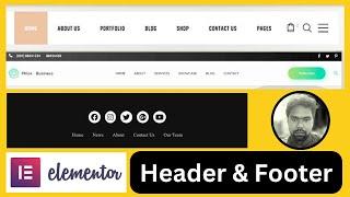 Elementor Header & Footer Builder | Wordpress Header Design with Elementor | Header & Footer Builder