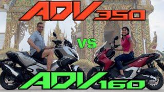 Honda ADV 350 Versus ADV 160, Pros & Cons Of These Scooters in English.