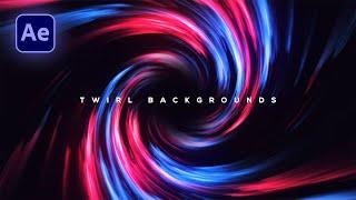 Twirl Background Animation in After Effects | Motion Graphics Background After Effects Tutorial
