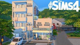 Small Student Apartment and Laundromat  | NO CC | Stop Motion | The Sims 4