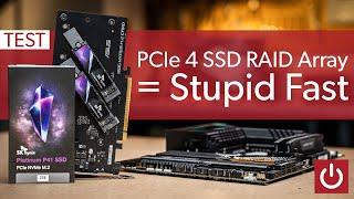 I Built A PCIe 4.0 RAID Array - And It's STUPID FAST
