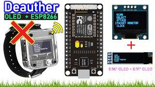 Build Your Own OLED Base D.eauther Using Node MCU ESP8266