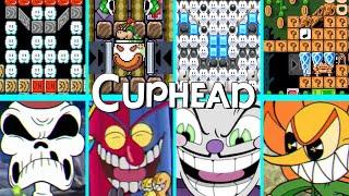 Cuphead All Bosses Remade in Super Mario Maker 2 Comparison