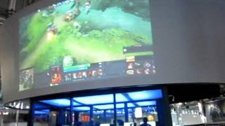 Video from gaming zone with DOTA2 teams @ Dota2 International