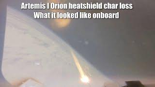 Orion heatshield investigation follow-up: what char loss looked like onboard Artemis I